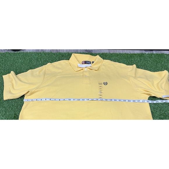 CHAPS Polo Logo Shirt Men’s Yellow NEW With tag $38 2XB - Picture 6 of 8